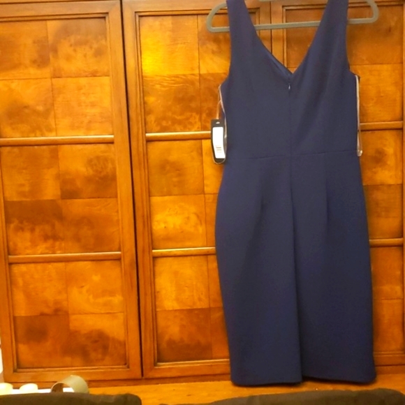 BEBE NAVY BLUE DRESS SIZE 8 - Picture 6 of 8